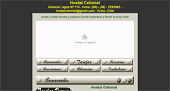 Desktop Screenshot of hostalcolonial.cl