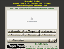 Tablet Screenshot of hostalcolonial.cl